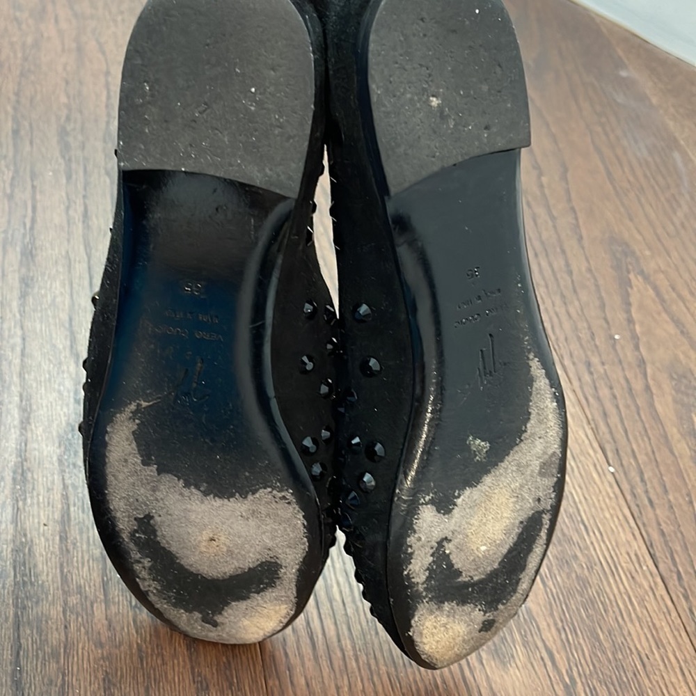 GIUSEPPE Zanotti Black Women’s Flats Size 35/5 - Picture 5 of 6